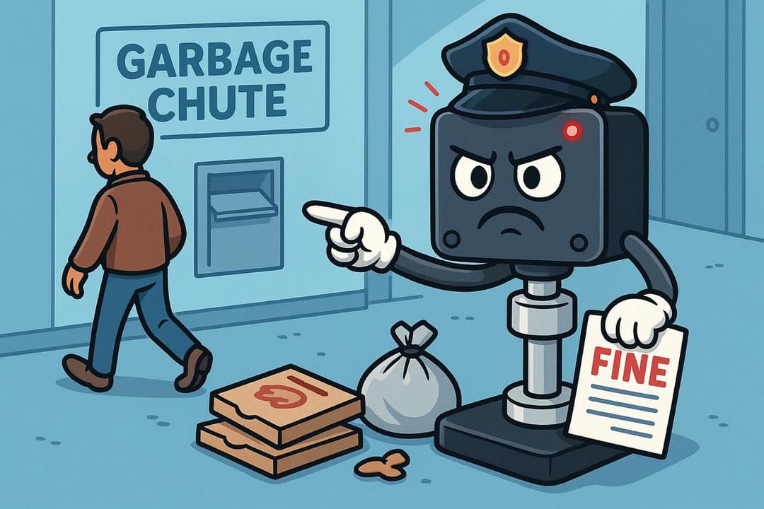 Garbie issuing fine